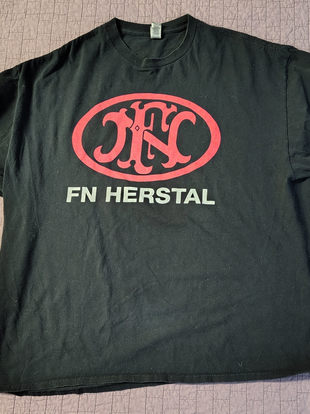 FN Herstal Graphic T-Shirt Mens XL Black Red Logo FN America Firearms Promo